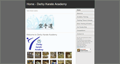 Desktop Screenshot of derbykarateacademy.co.uk