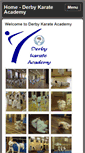 Mobile Screenshot of derbykarateacademy.co.uk